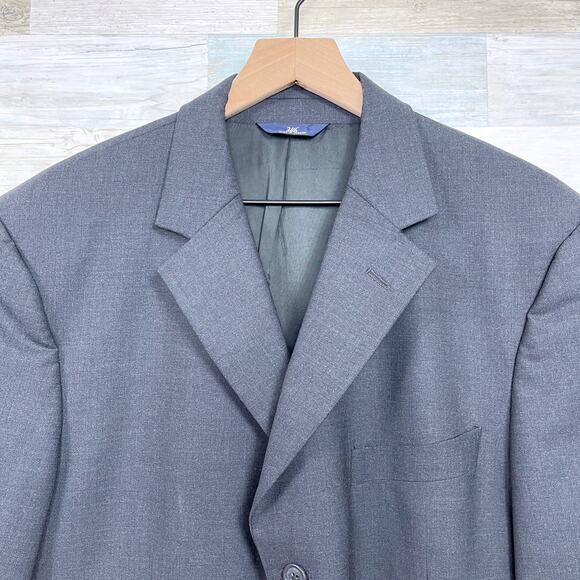 Brooks Brothers 346 Stretch Wool Suit Gray 3 Button Mens 41L Jacket 36R Pants - Picture 3 of 15